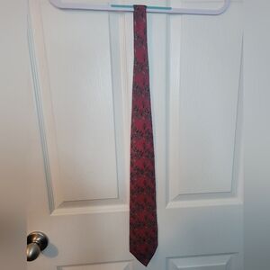 Liberty Of London Tie 100% Silk Made In USA Monkeys Red